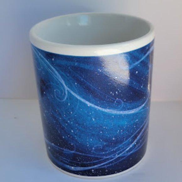 Vintage 1995 Brita Water Filter Mug by Shelly Masturg "Swirly Stars in Sky" Blue - Picture 4 of 5